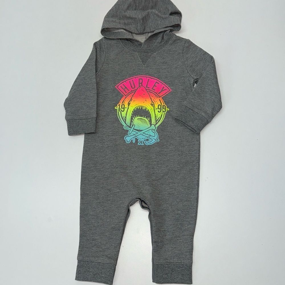 🔥Hurley one piece jumpsuit kids baby Sz 12 months New
